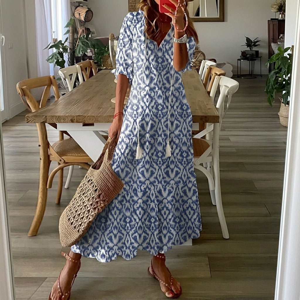 Zoey | Capri Print Kaftan Dress