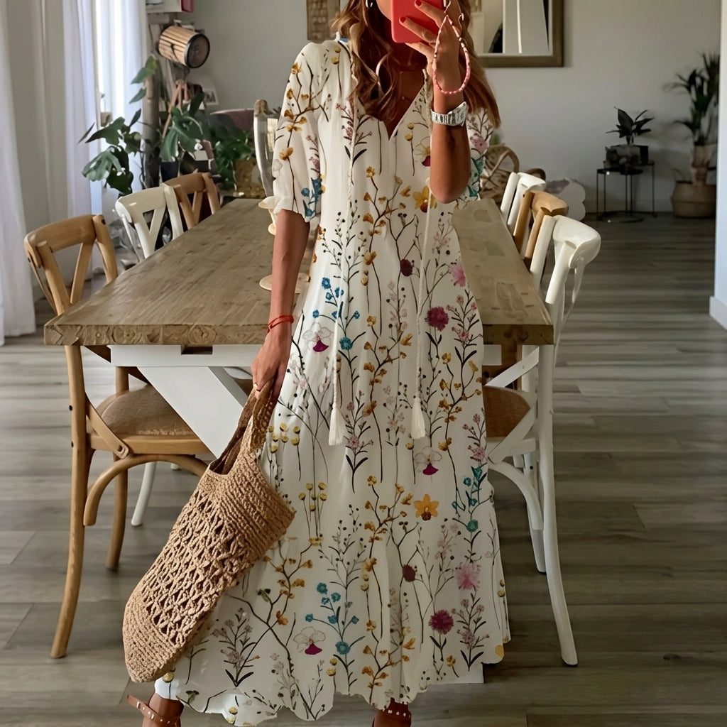 Zoey | Capri Print Kaftan Dress